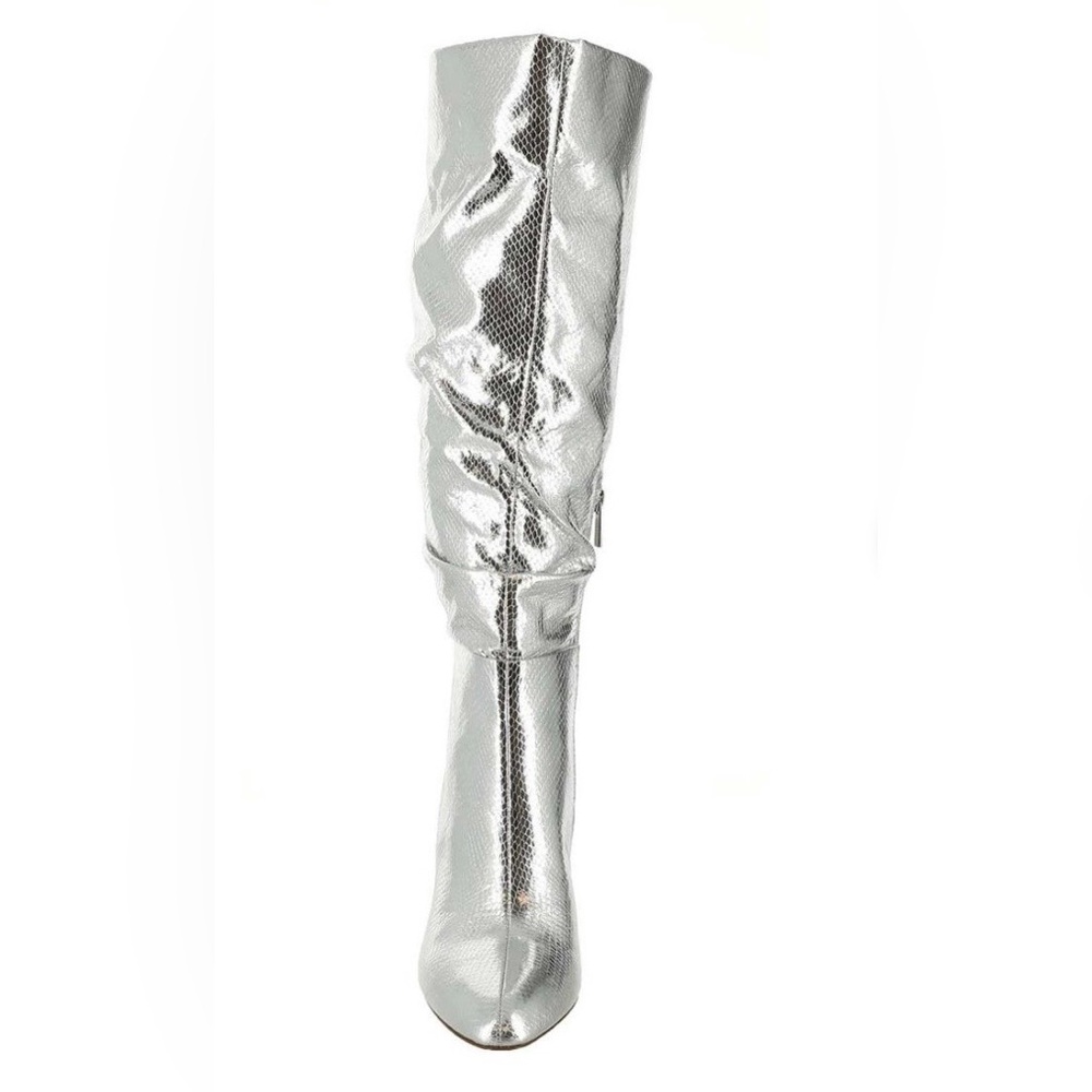 🆕 Jessica Simpson Silver Metallic Minerva Boots
